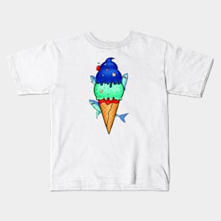 Ice Scream SHARK ATTACK! Kids T-Shirt